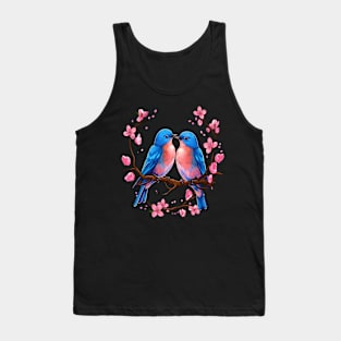 Eastern Bluebird Couple Valentine Tank Top